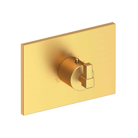 Newport Brass 3/4" Square Thermostatic Trim Plate With Handle in Satin Bronze, Pvd 3-3144TS-10